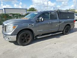 NISSAN TITAN SV 2017 gray  gas 1N6AA1C6XHN568968 photo #2