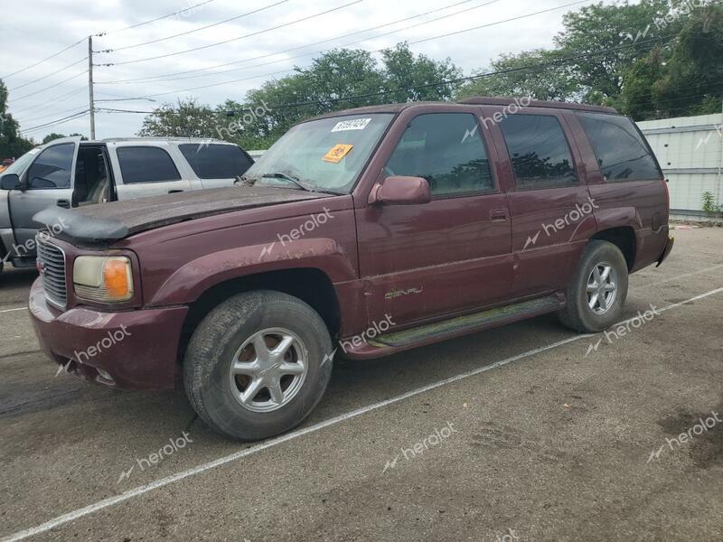 GMC DENALI 1999 burgundy  gas 1GKEK13R3XR905696 photo #1