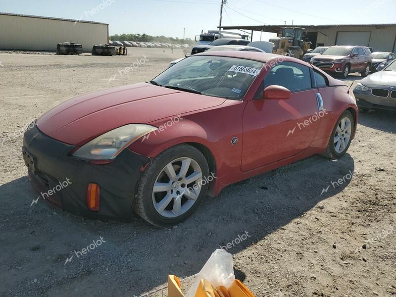 NISSAN 350Z COUPE 2005 red  gas JN1AZ34D05M601341 photo #1