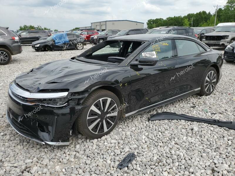 LUCID MOTORS AIR PURE 2023 black  electric 50EA1PFA5PA007472 photo #1