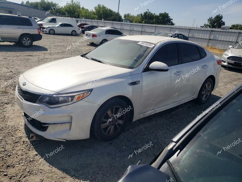 KIA OPTIMA LX 2016 white sedan 4d gas KNAGT4L30G5117154 photo #1