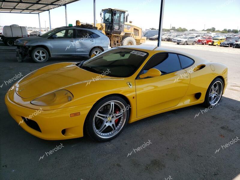 FERRARI 360 MODENA 2000 yellow coupe gas ZFFYU51A7Y0121715 photo #1