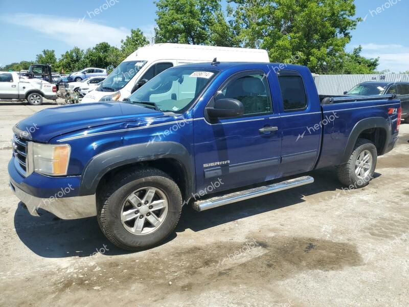 GMC SIERRA K15 2013 blue 4dr ext flexible fuel 1GTR2VE76DZ126790 photo #1