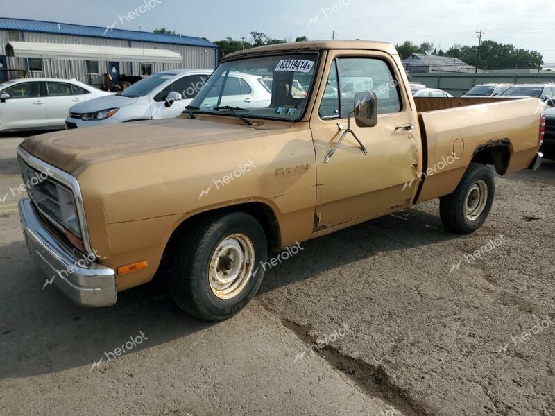 DODGE D-SERIES D 1986 gold  gas 1B7FD14W2GS132128 photo #1