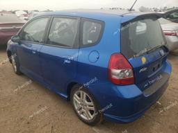 HONDA FIT S 2007 blue  gas JHMGD38647S022142 photo #3