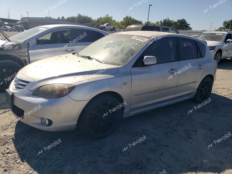 MAZDA 3 HATCHBAC 2006 silver hatchbac gas JM1BK144961517189 photo #1