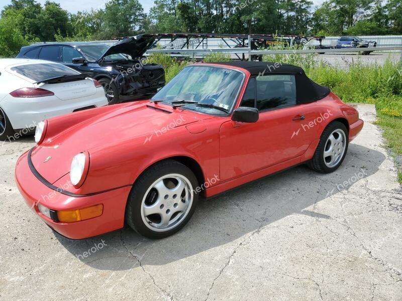 PORSCHE 911 CARRER 1991 red  gas WP0CB296XMS461954 photo #1