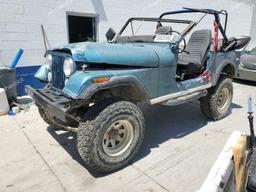 JEEP CJ7 4WD 1976 turquoise   J6A93EA055910 photo #2