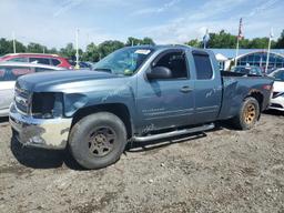 CHEVROLET SILVERADO 2013 blue 4dr ext flexible fuel 1GCRKSE70DZ267482 photo #2