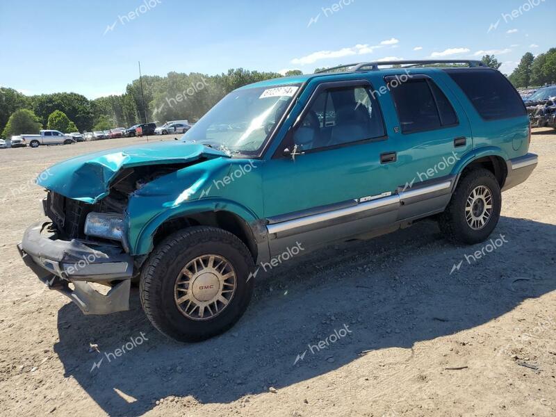 GMC JIMMY 1996 green 4dr spor gas 1GKDT13W3T2542379 photo #1