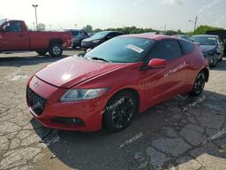 HONDA CR-Z EX 2014 red  hybrid engine JHMZF1D67ES001411 photo #2