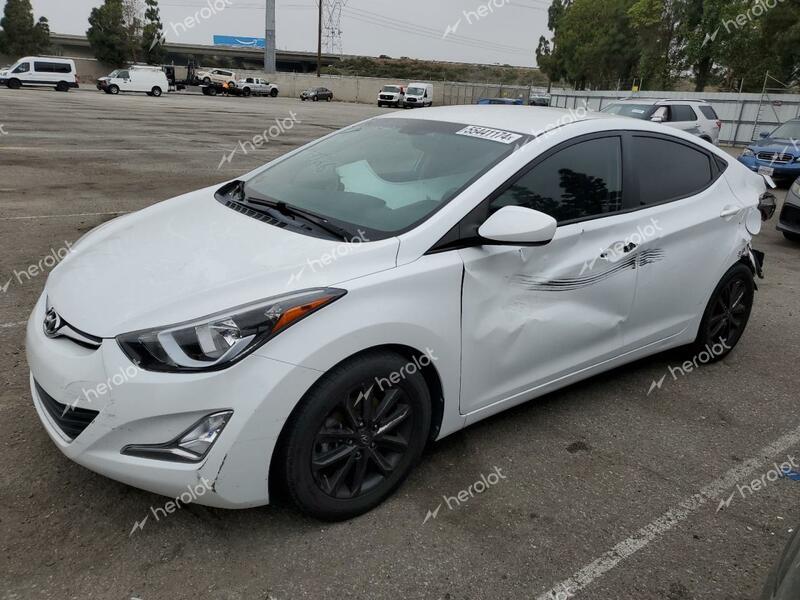 HYUNDAI ELANTRA SE 2016 white  gas 5NPDH4AE6GH689244 photo #1