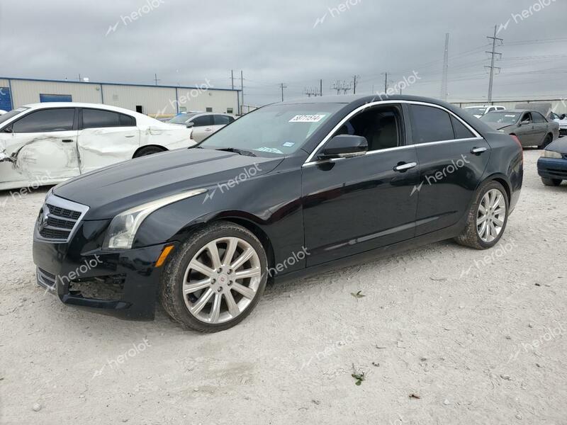 CADILLAC ATS LUXURY 2014 black sedan 4d gas 1G6AB5RX5E0195437 photo #1