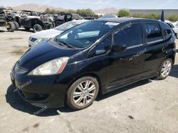 HONDA FIT SPORT 2010 black  gas JHMGE8H4XAC004254 photo #2