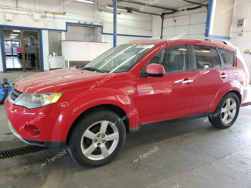 MITSUBISHI OUTLANDER 2007 red 4dr spor gas JA4MT41X57Z005111 photo #1