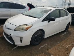 TOYOTA PRIUS 2013 white hatchbac hybrid engine JTDKN3DUXD5580262 photo #2