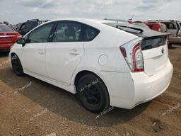 TOYOTA PRIUS 2013 white hatchbac hybrid engine JTDKN3DUXD5580262 photo #3