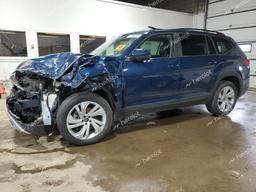 VOLKSWAGEN ATLAS SE 2022 blue  gas 1V2HR2CA5NC551764 photo #2