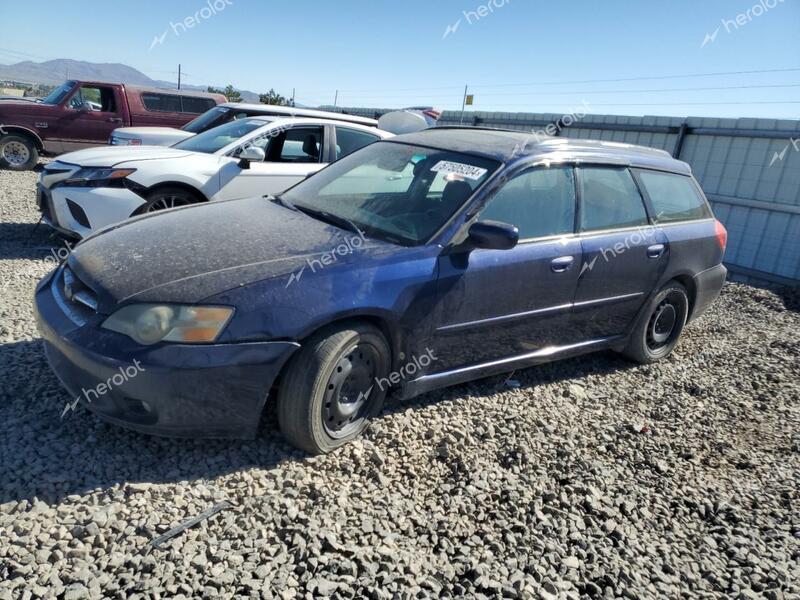 SUBARU LEGACY 2.5 2005 blue station gas 4S3BP626357377123 photo #1