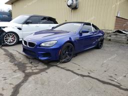 BMW M6 2015 blue converti gas WBSLZ9C55FD651441 photo #2