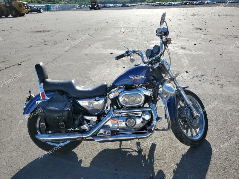 HARLEY-DAVIDSON XL883 HUGG 2000 blue road/str gas 1HD4CEM17YK152509 photo #1