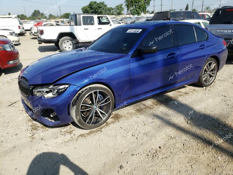 BMW M340I 2020 blue  gas WBA5U7C06LFH16112 photo #1