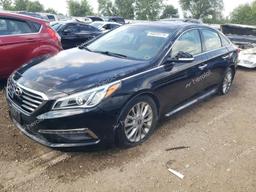 HYUNDAI SONATA SPO 2015 black  gas 5NPE34AF1FH205104 photo #2