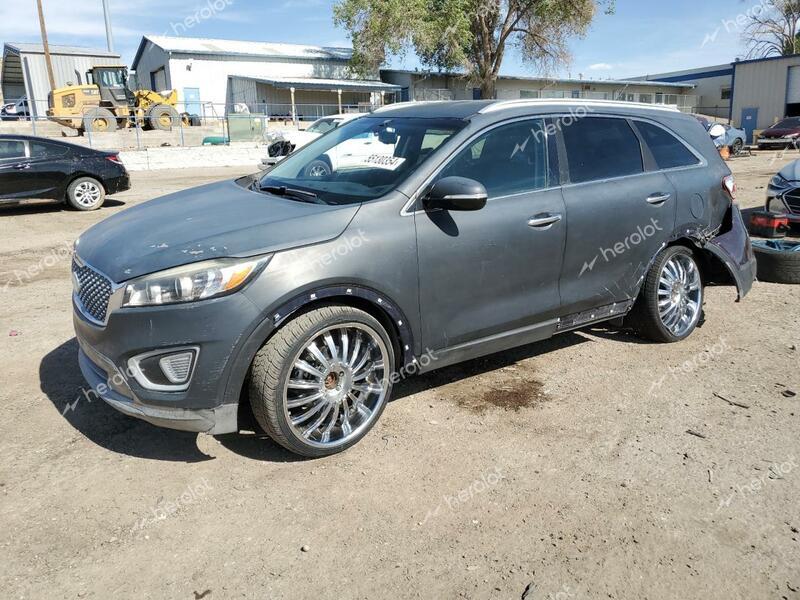 KIA SORENTO LX 2016 black  gas 5XYPGDA54GG135188 photo #1