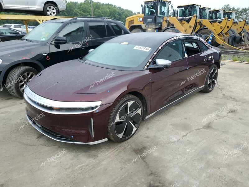 LUCID MOTORS AIR GRAND 2023 burgundy  electric 50EA1GBA4PA002253 photo #1