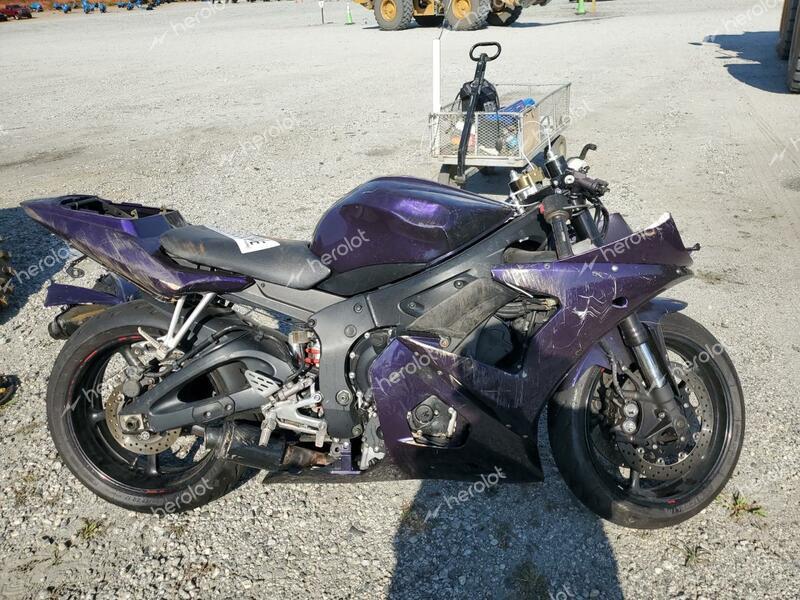 YAMAHA YZFR6 L 2005 purple racer gas JYARJ06E25A023591 photo #1