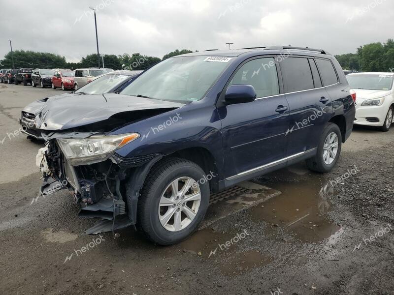 TOYOTA HIGHLANDER 2012 blue 4dr spor gas 5TDBK3EHXCS121008 photo #1