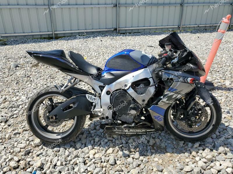 SUZUKI GSX-R600 2007 blue  gas JS1GN7DA472100767 photo #1