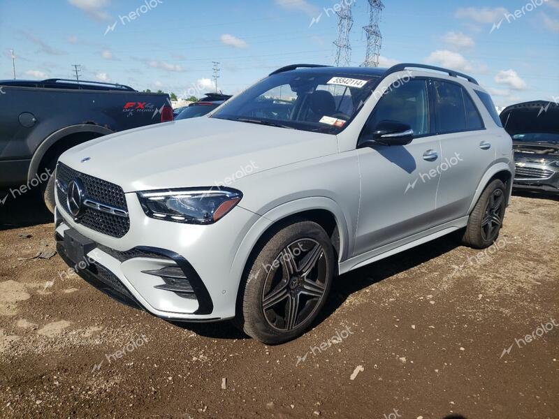 MERCEDES-BENZ GLE 450E 4 2024 gray  hybrid engine 4JGFB4GB0RB054723 photo #1