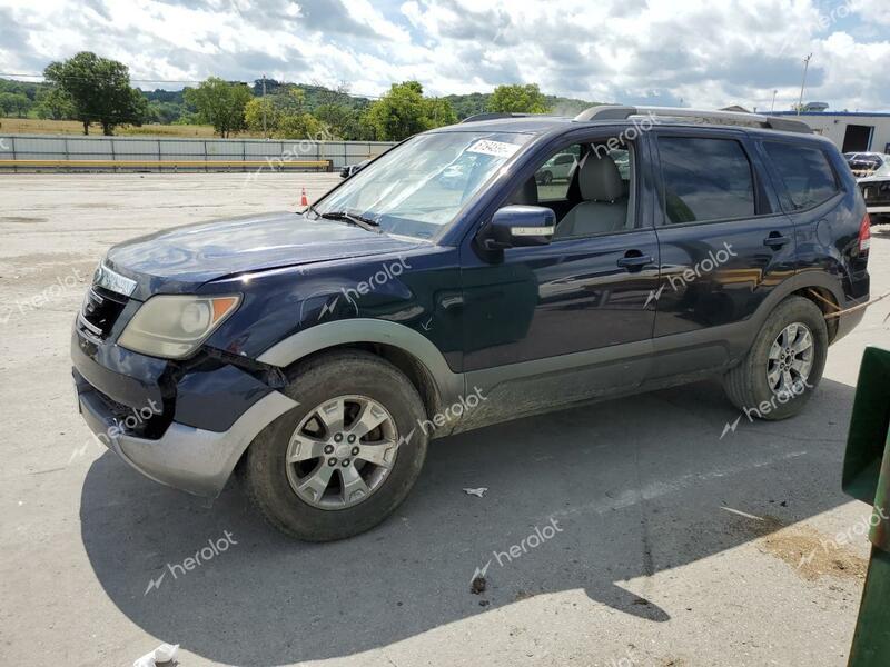 KIA BORREGO LX 2009 blue 4dr spor gas KNDJH741695039488 photo #1