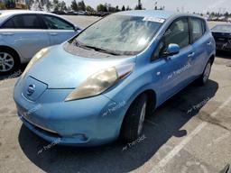 NISSAN LEAF SV 2011 blue hatchbac electric JN1AZ0CPXBT002524 photo #2