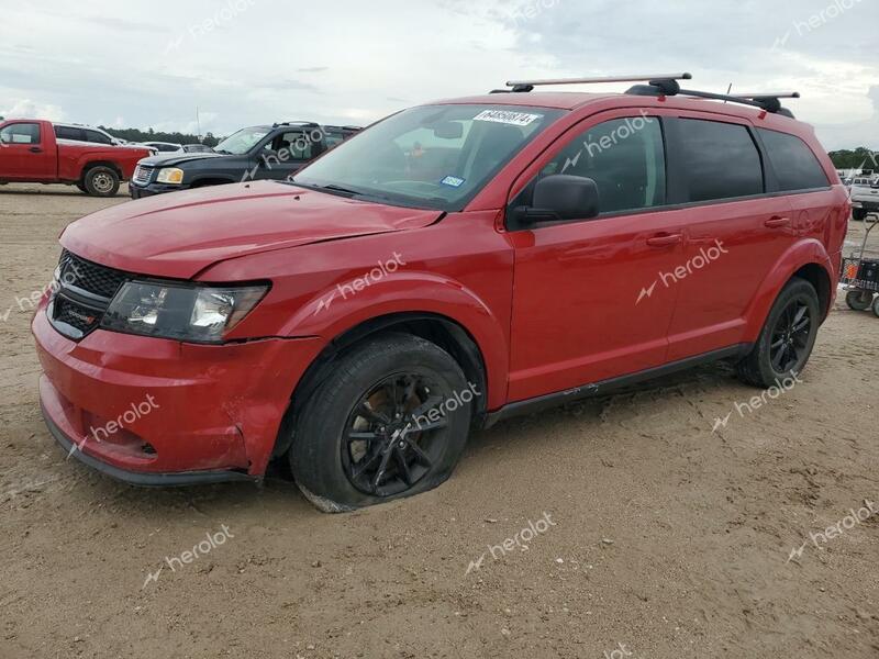 DODGE JOURNEY SE 2020 red  gas 3C4PDCAB6LT274931 photo #1