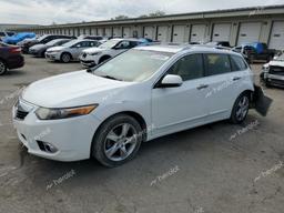 ACURA TSX 2013 white station gas JH4CW2H56DC000014 photo #2