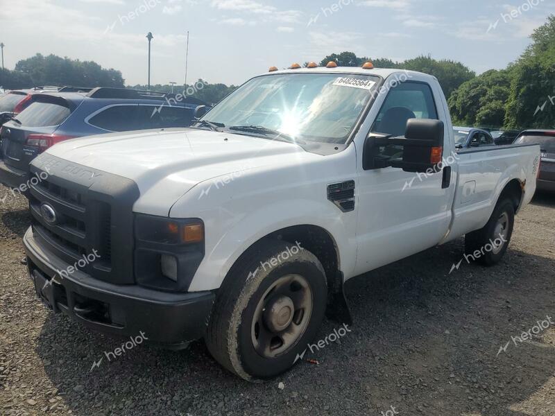 FORD F350 SUPER 2009 white pickup gas 1FDWF30509EA23540 photo #1