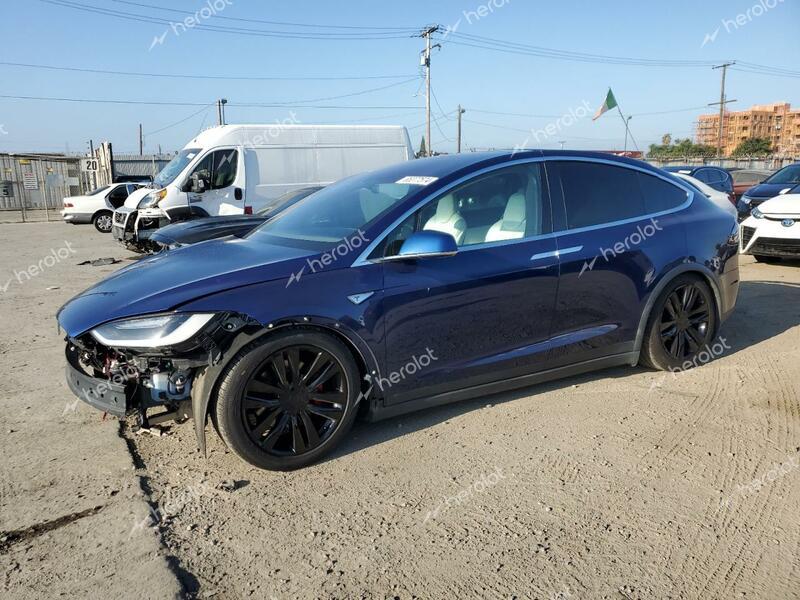 TESLA MODEL X 2016 blue 4dr spor electric 5YJXCBE49GF018148 photo #1