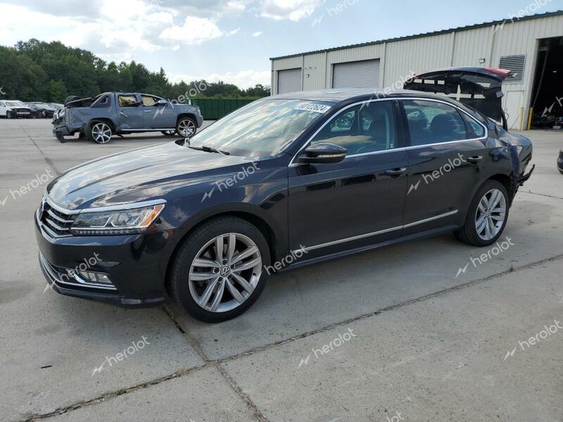 VOLKSWAGEN PASSAT SEL 2018 black  gas 1VWCA7A37JC019475 photo #1