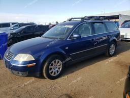 VOLKSWAGEN PASSAT GLS 2001 blue  gas WVWXH63B31E240736 photo #2