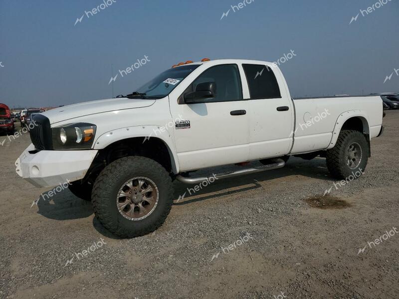 DODGE RAM 3500 S 2008 white crew pic diesel 3D7MX38A38G174279 photo #1