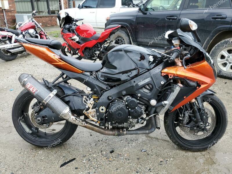 SUZUKI GSX-R1000 2008 orange racer gas JS1GT77A782107571 photo #1