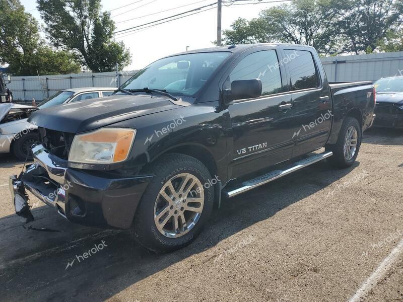 NISSAN TITAN XE 2009 black  gas 1N6AA07D69N319698 photo #1