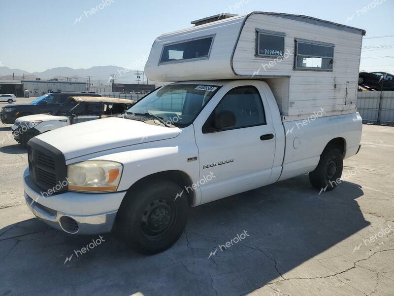 DODGE RAM 2500 S 2006 white pickup gas 3D7KR26D06G104163 photo #1