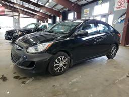 HYUNDAI ACCENT GLS 2013 black sedan 4d gas KMHCT4AE1DU310383 photo #2