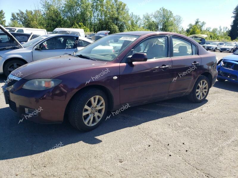 MAZDA 3 I 2008 purple  gas JM1BK32F081806741 photo #1