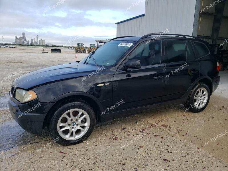 BMW X3 2.5I 2004 black 4dr spor gas WBXPA73424WA77531 photo #1