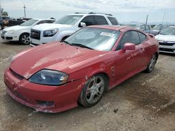 HYUNDAI TIBURON GT 2005 red coupe gas KMHHN65F95U168168 photo #2