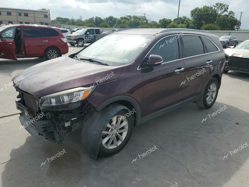 KIA SORENTO LX 2017 burgundy 4dr spor gas 5XYPG4A33HG195382 photo #1